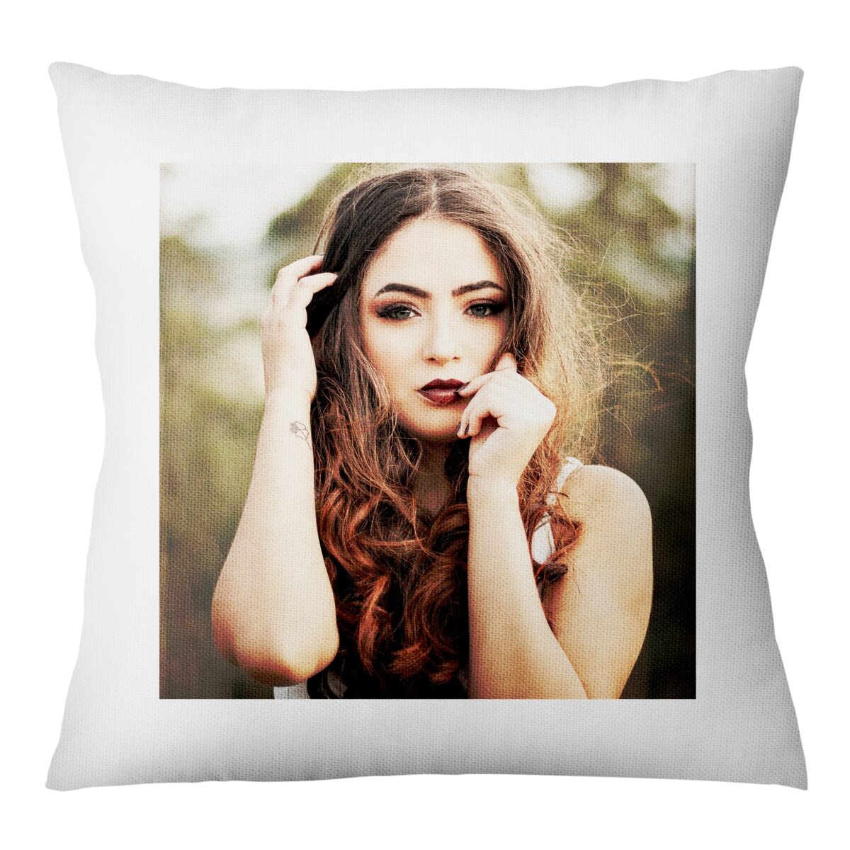 Square Shape Personalized Photo Printed Plane Cushion - Image 1
