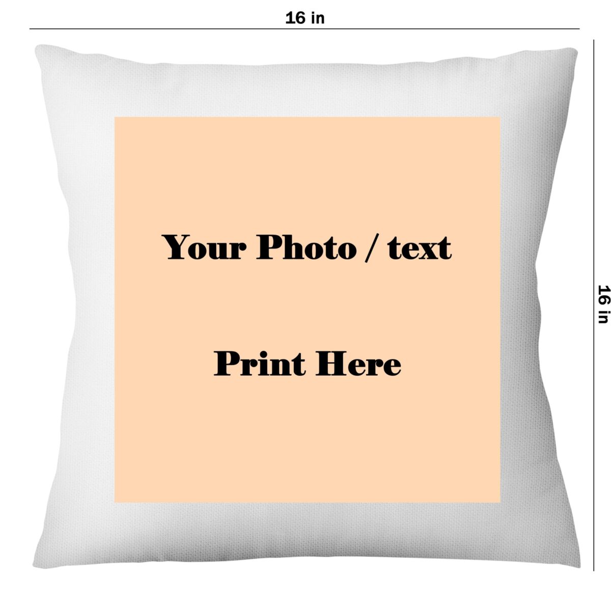 Square Shape Personalized Photo Printed Plane Cushion - Image 3