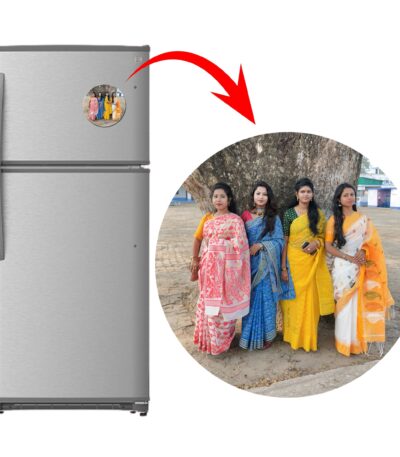 Round Shape Personalized Photo Printed Fridge Magnet