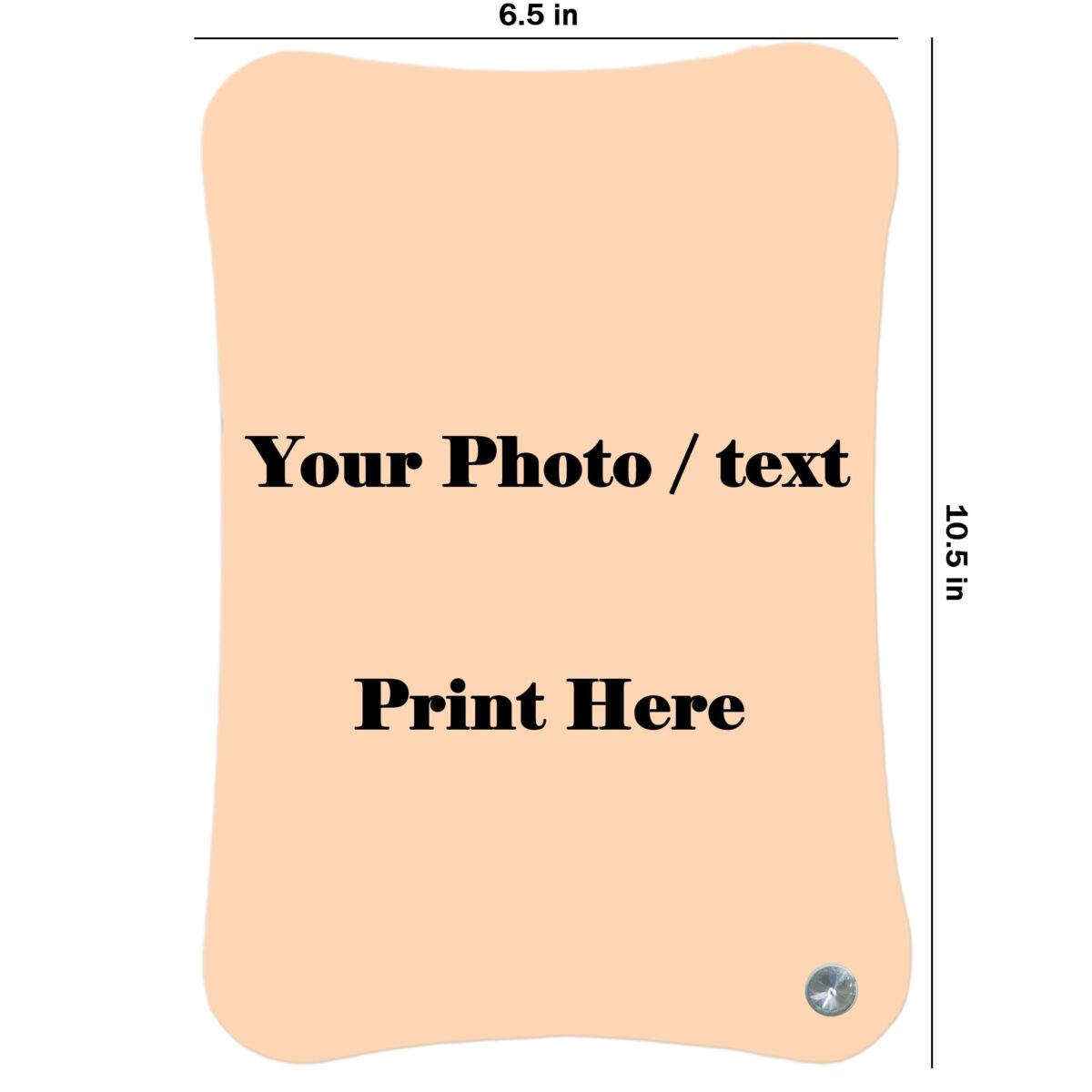Rectangular Shape Personalized Photo Printed Glass Photo Frame - Image 3