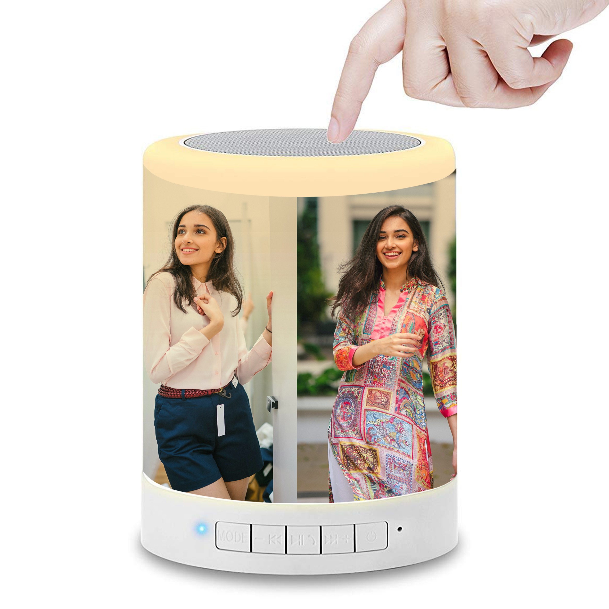 Personalized Photo Printed Touch LED Bluetooth Speaker