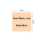 Square Shape Single Sides Printable MDF Coaster (Set of 4) (Different Photos Print in Different Coaster) - Image 3