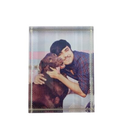 Rectangular Shape Personalized Photo Printed Glass Paper Weight