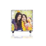 Square Shape Personalized Photo Printed Rock Stone Frame
