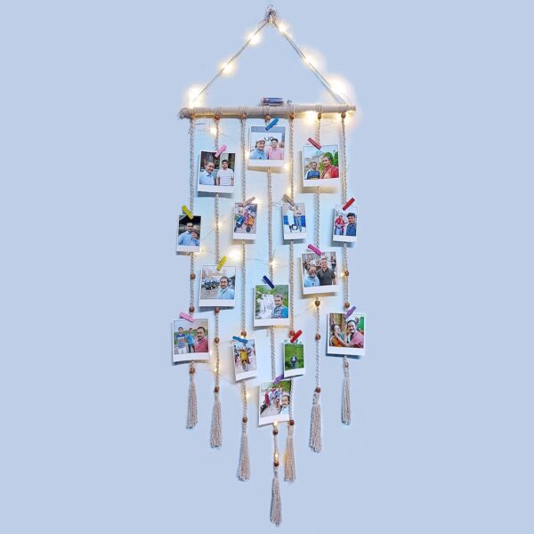 15 Photos Displayable Handmade Wall Hanging Home Décor item (With LED)