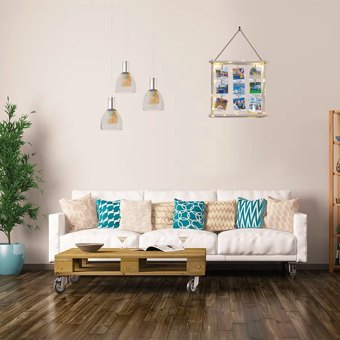 9 Photos Displayable Handmade Wall Hanging Home Décor item (With LED) - Image 4
