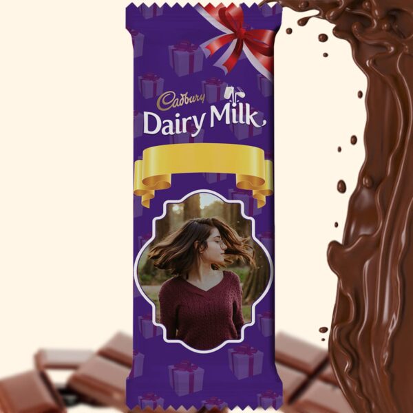 Cadbury Dairy Milk (48g) wrapped in Customized Photo Printed Wrapper (Type 03)