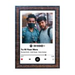 Spotify Song Code Wooden Classic Photo Frame - Black & Brown Colour, 8"x12"x1" Frame