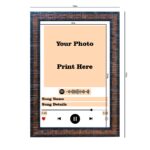 Spotify Song Code Wooden Classic Photo Frame - Black & Brown Colour, 8"x12"x1" Frame - Image 3