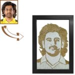 Personalized Rope Craft Portrait Frame - Black Colour, 10"x14" Frame - Image 2