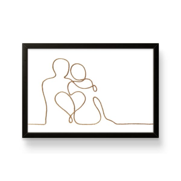 Endless Love – Handmade String Art | One Rope Art with 8″x12″ Frame