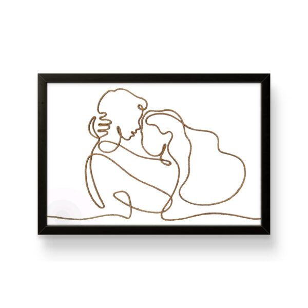 Endless Love – Handmade String Art | One Rope Art with 8″x12″ Frame