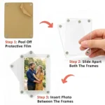 How to setup acrylic magnetic photo frame step by step guide by upahar18