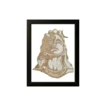 Adiyogi Shiva Rope Craft Portrait Frame (Memento Edition)