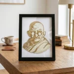 Mahatma Gandhi Rope Craft Portrait Frame (Memento Edition) - Image 3