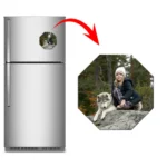 Octagon Shape Personalized Photo Printed Flexible Fridge Magnet (100 x 100 mm)