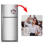 Square Shape Personalized Photo Printed Flexible Fridge Magnet (100 x 100 mm)