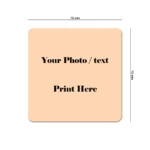 Small square shape personalized photo printed fridge magnet 70x70 mm by upahar18
