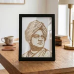 Swami Vivekananda Rope Craft Portrait Frame (Memento Edition) - Image 3